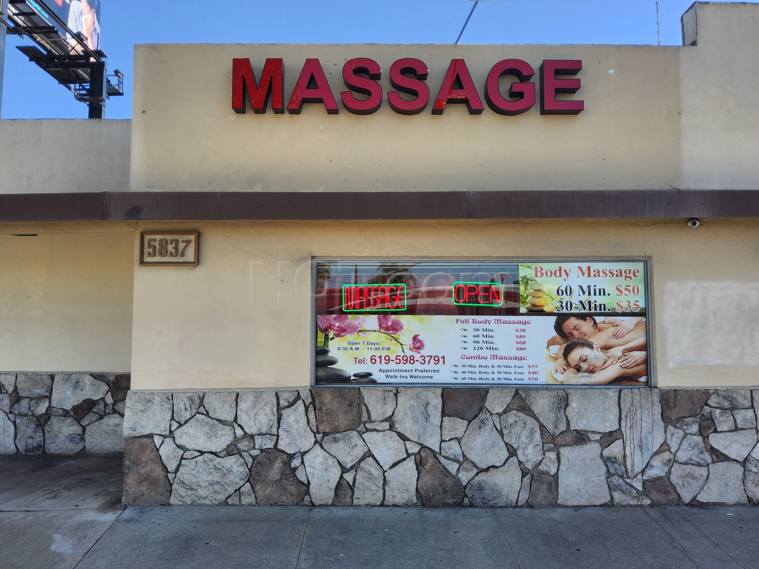 San Diego, California Happy Land Massage