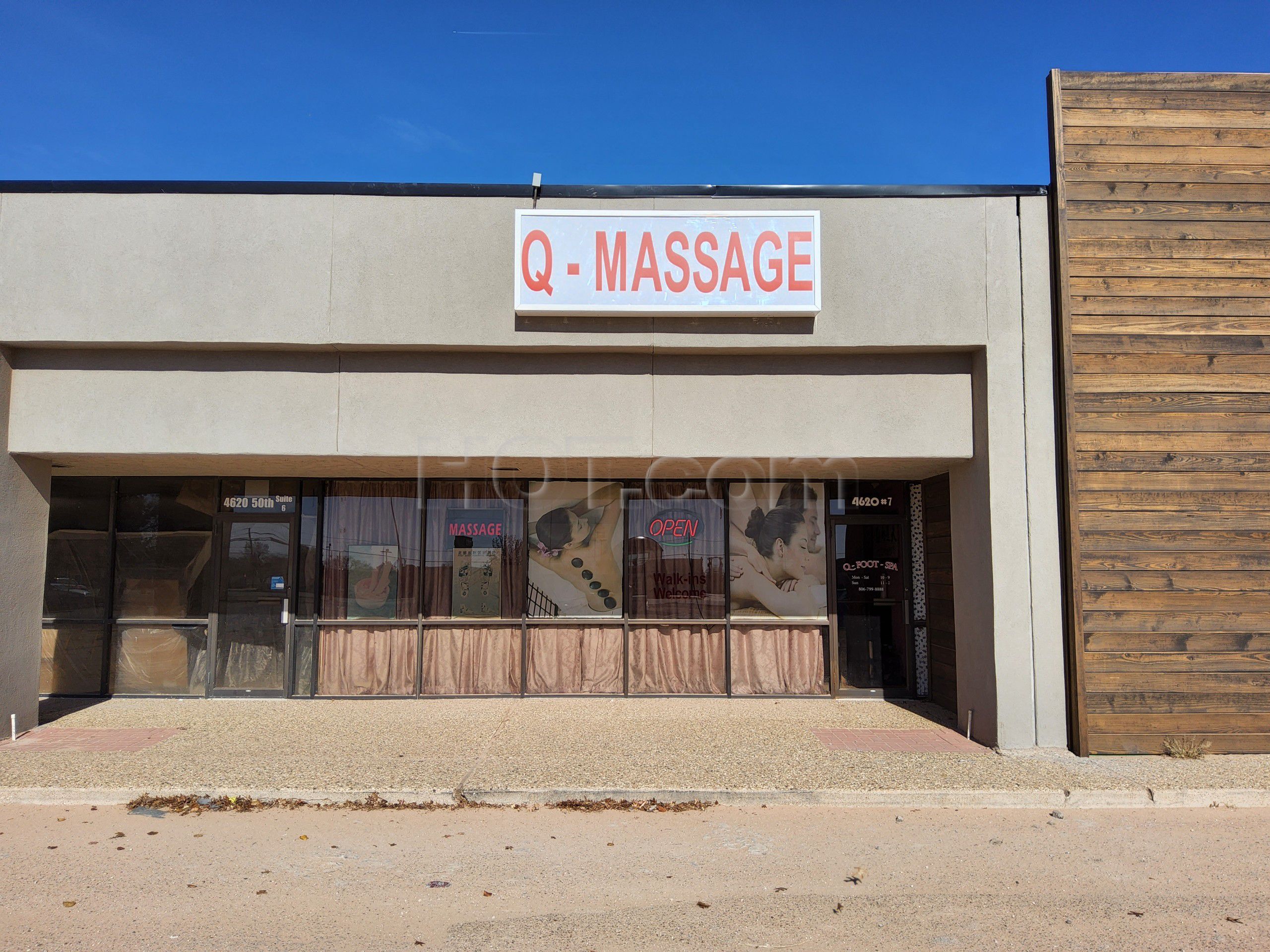 Lubbock, Texas Q Foot Spa