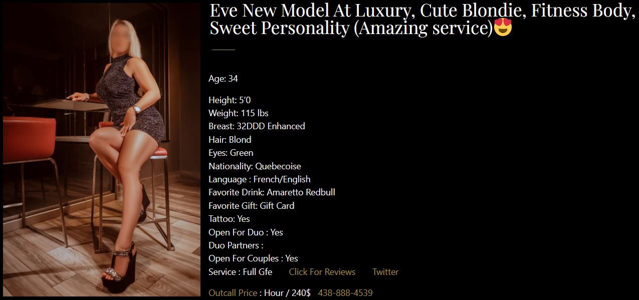 Escorts Montreal, Quebec MONDAY at LUXURY⭐LEA⭐LILI⭐ALYSSA⭐LEXIE⭐EVE⭐*7* MODELS⭐MOST LUXURIOUS OUTCALL AGENCY IN MONTREAL FOR YOU GENTS⭐CONTACT JAY