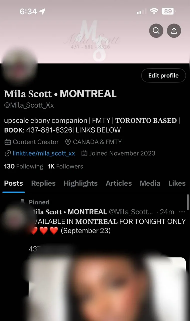 Escorts Moncton, New Brunswick Mila Scott